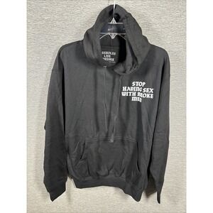 A**holes Live Forever Unisex Adult's Broke Men Hoodie JL3 Black Size M